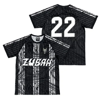Custom Soccer Jersey Boxy Breathable Polyester Streetwear Sublimation Oversized Football T-Shirts