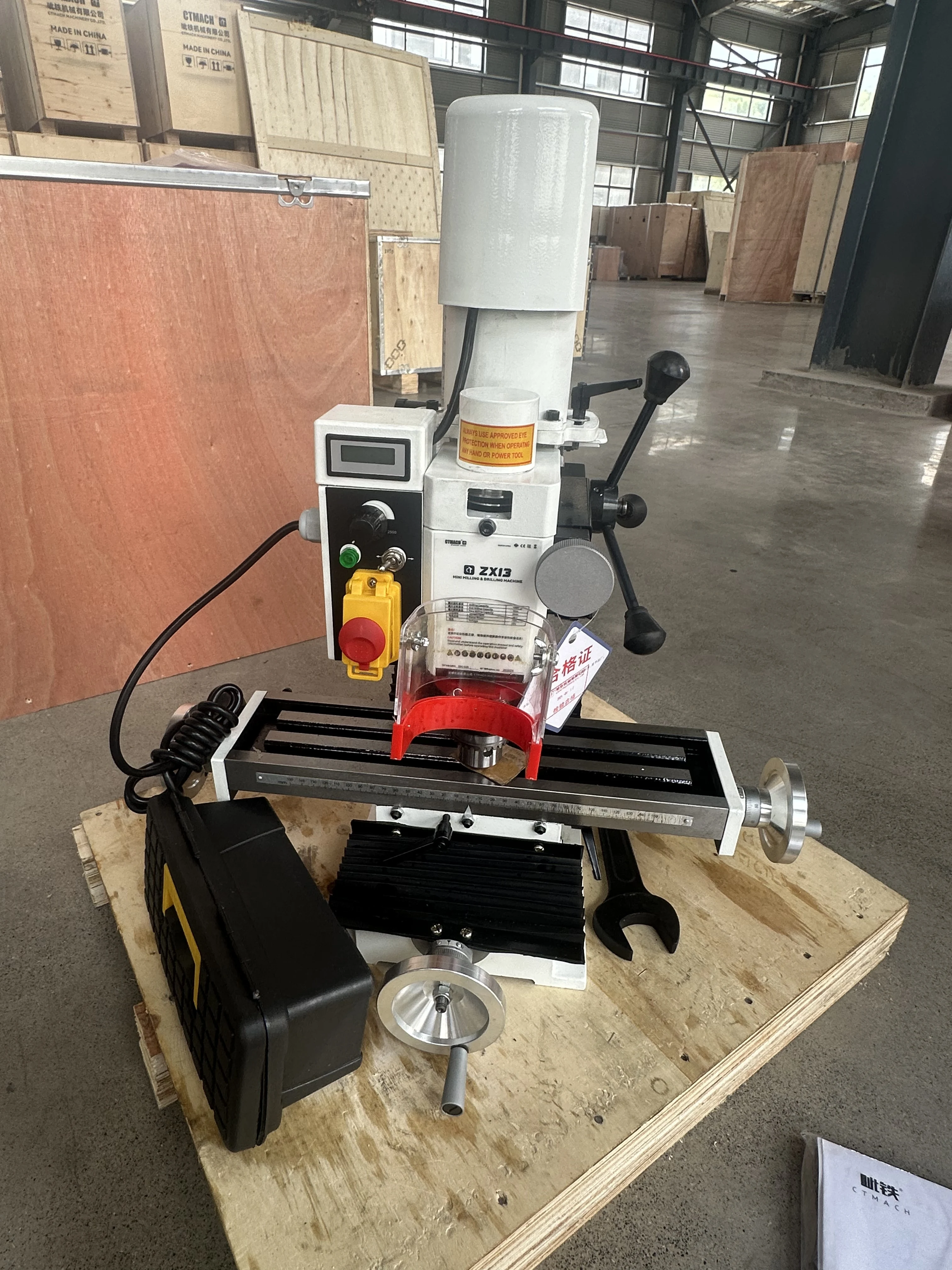 ヒスミニ ZX13 Mini Lathe Drill Milling Machine Horizontal 220mm X Travel