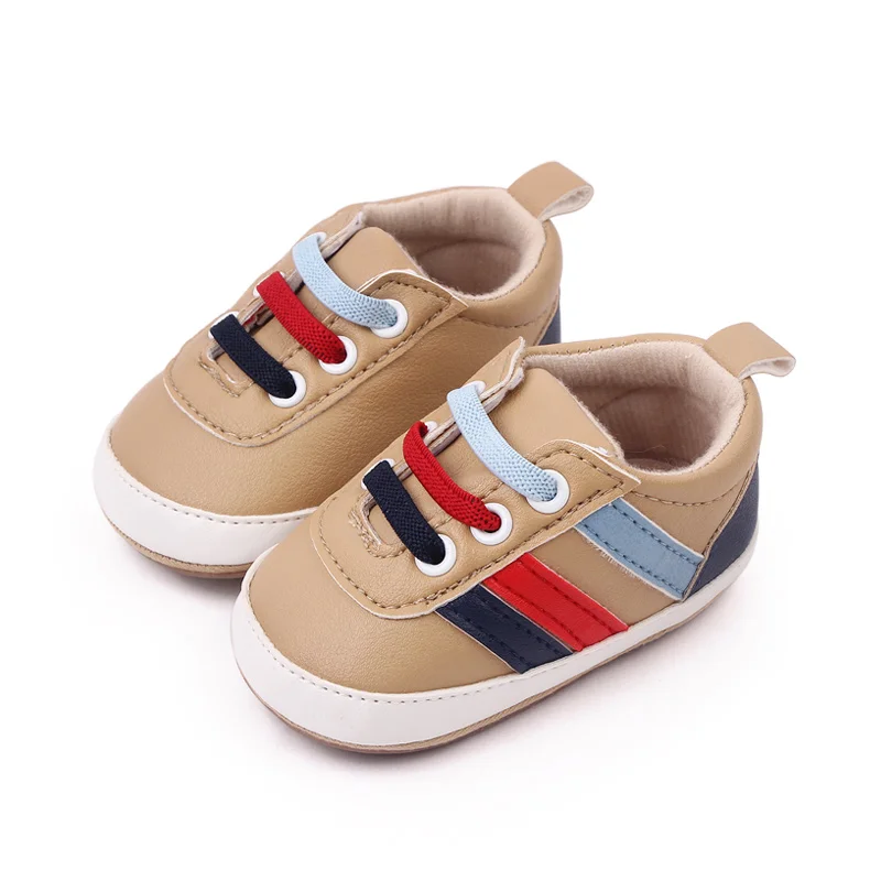 High Quality Soft TPR Anti-slip Outsole Babies Toddler Boy Shoes Prewalker Shoes for Boys manufacture