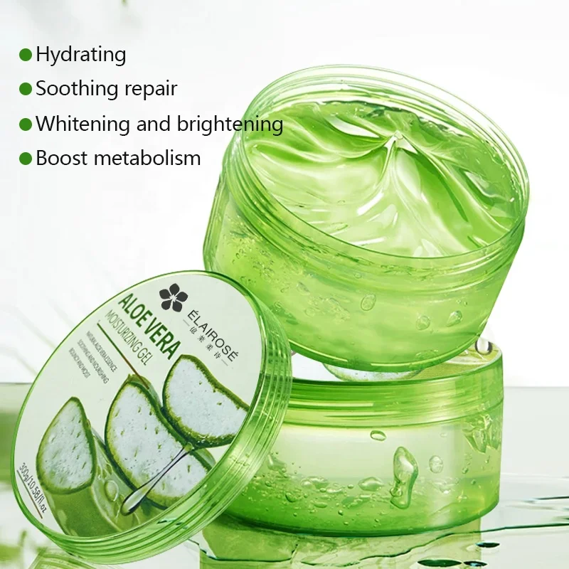 Oem Aloe Vera Gel 300Ml Custom Logo Natural Aloe Vera Soothing Gel Skin  Repair Soothing Moisturizing Bright Skin Aloe Vera Gel