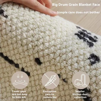 French Simple Cedar Wool Carpet High-Class Light Luxury Machine Made Home for Teens New Style for Living Room