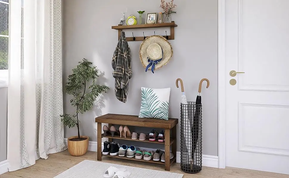 product a must have durable modern bamboo 3 level storage shoe rack home furniture for hallway living room bedroom-6
