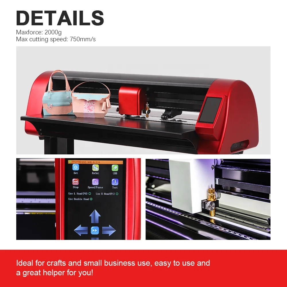720MM Cutter Printer with Contour Cut Function 24 Inch Architectural & Garment Plotter Stand Vinyl Cutter for Various Usages