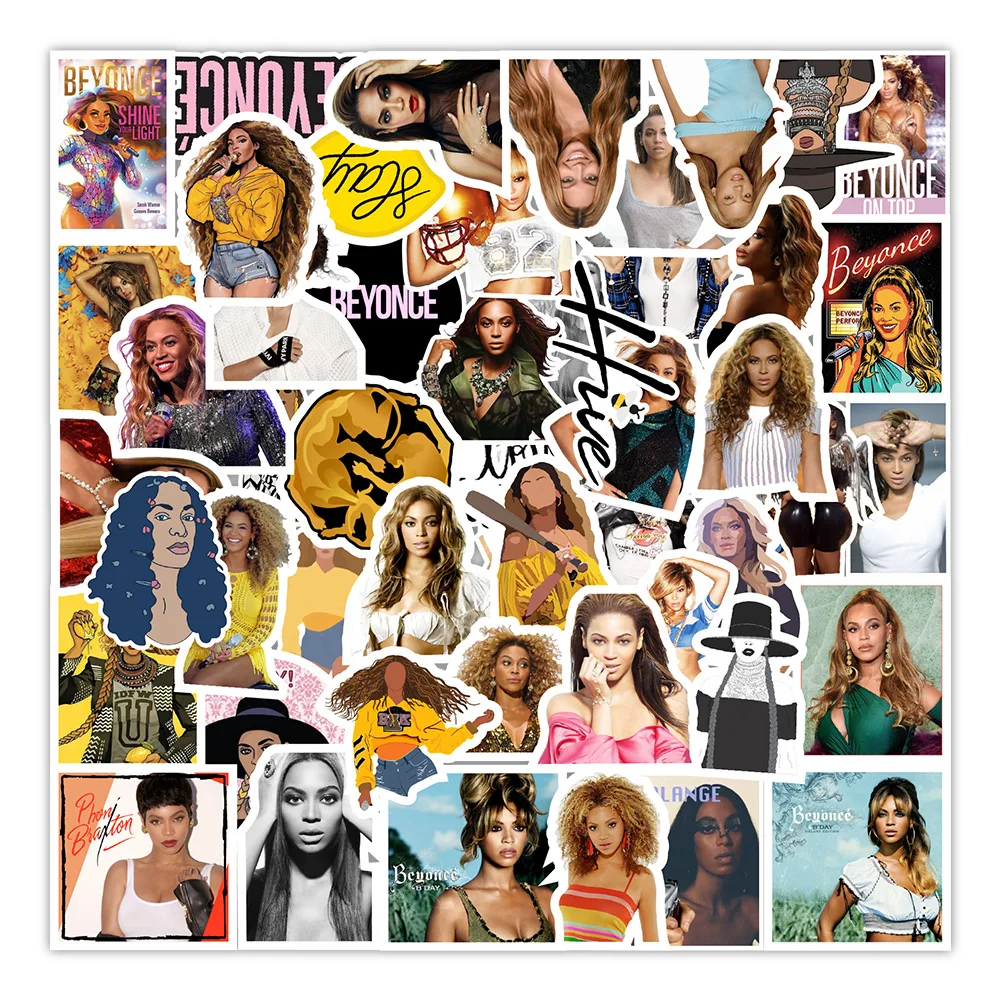 50Pcs Beyonce America Famous Singer Graffiti Sticker Girl Adult Diy ...
