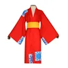 Luffy in red kimono