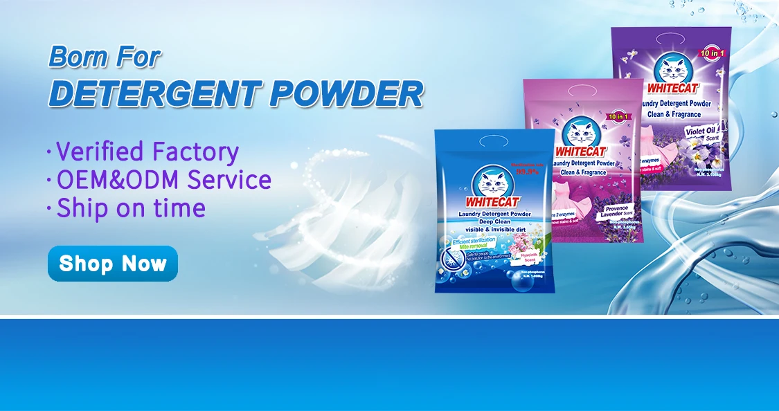 Wholesale Laundry Washing Detergent Powder High foam Low density Powder detergent for Laundry manufacturer OEM ODM manufacture