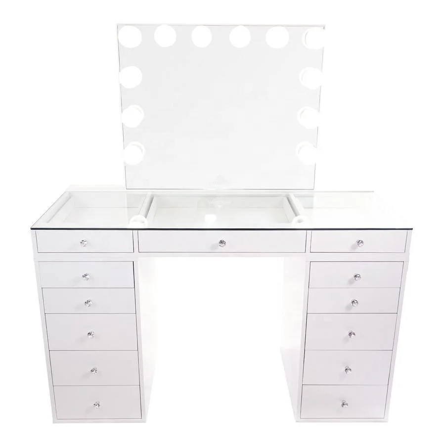 Modern Dressing Table With Mirror Makeup Table Vanity Table in Bedroom