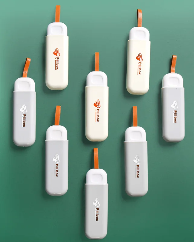 Portable Daily Travel Mini Eco Friendly 3 Compartment Medicine Box