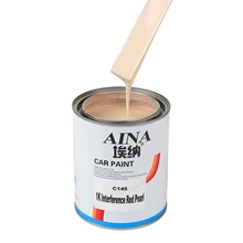 C145 1K Interference Red Pearl Auto Refinish Acrylic Paint High Cover Adhesion Coating for Automobiles Cars Metallic Auto Paint