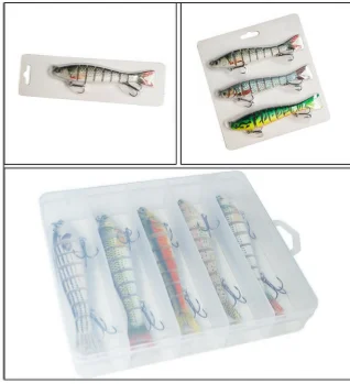 Sinking Multi-Jointed Minnow Lure Set Multi-Segment Swim Long Cast Beginner Bait for Bass Topmouth Culter – Minnow – view 3