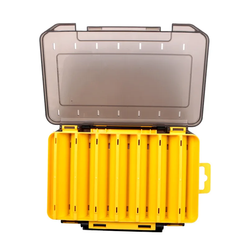 Free sample  Fishing Box 12 14 compartments Fishing Accessories lure Hook Boxes storage Double Sided Fishing Tackle box