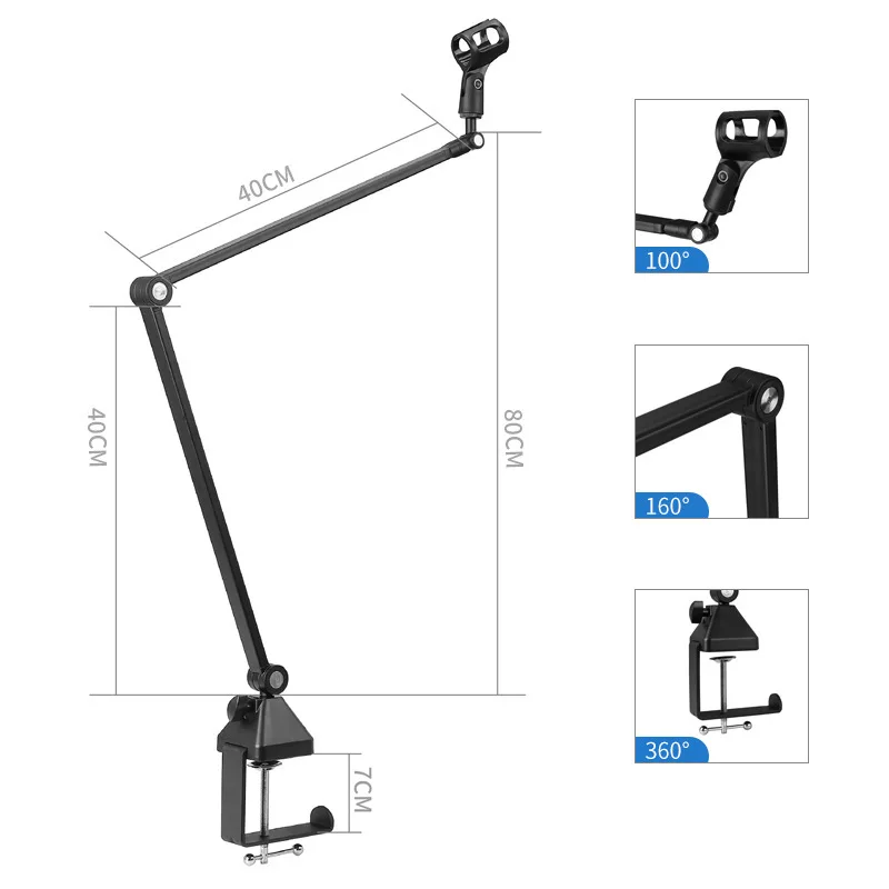 Custom Microphone Stand Studio Professional Microphone Stand Table Desk