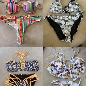 Europeanand American Popular Women's Printed Swimsuits Conservative High Waisted Triangle Bikinibeach Swimsuits Randomly Shipped