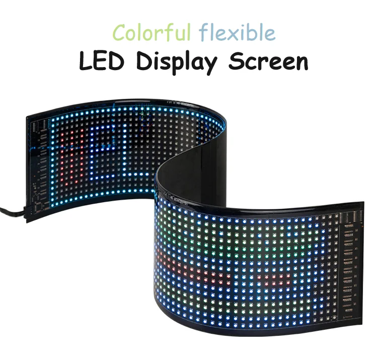 Flexible Display Screen 5v Usb Programmable Led Pixel Matrix Soft ...