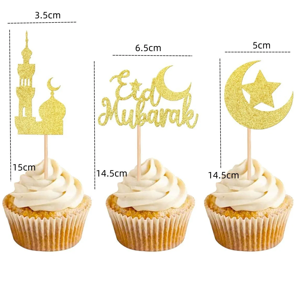 product hot sale eid balloon moon cake star festival cake topper baking cake dessert decoration cake supplies for eid898-2