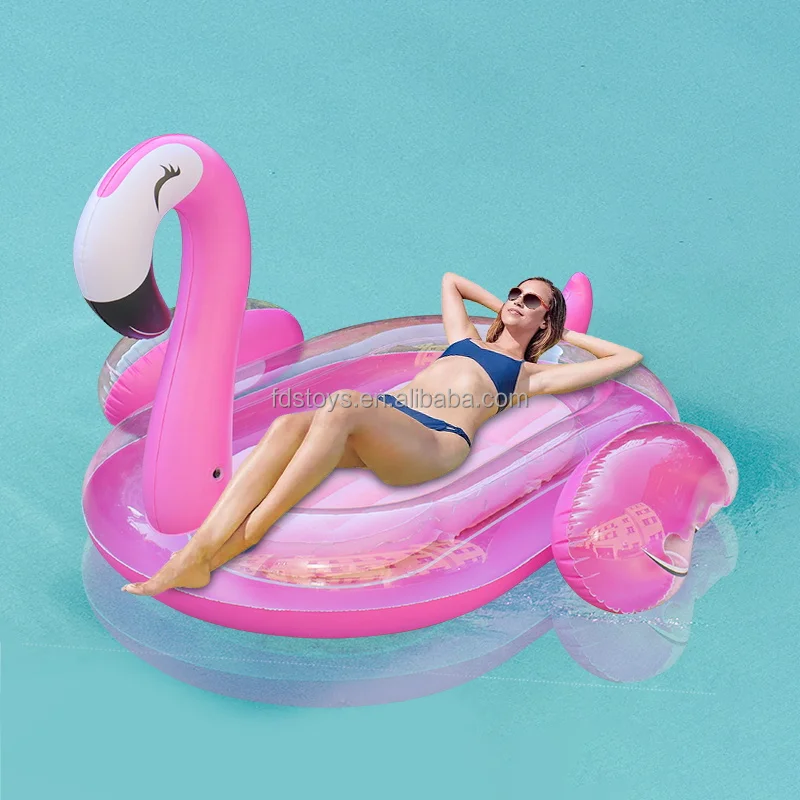 Swim Essentials XXL Animal Float - Neon Flamingo Leopard