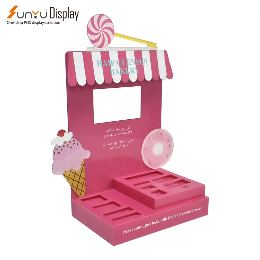 Customized Retail Candy Display Stand/Snack Display Rack for Retail Store/Bread Display Rack Acrylic