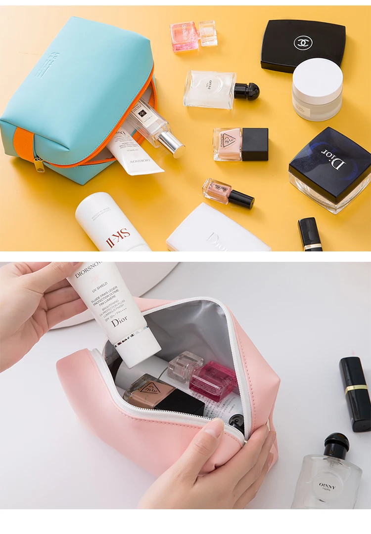 Customizable Pu Travel Cosmetic Toiletry Bag Makeup Bag Organizer - Buy ...