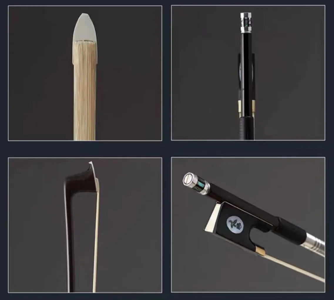 44 Carbon Fiber Violin Bow Handmade Professional Violin Bow 4/4