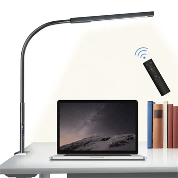 12W Clip-on Flexible Led Desk Lamps Remote Control 5 Color Modes 5 Brightness Levels Multi-functional Smart Desk Lamp