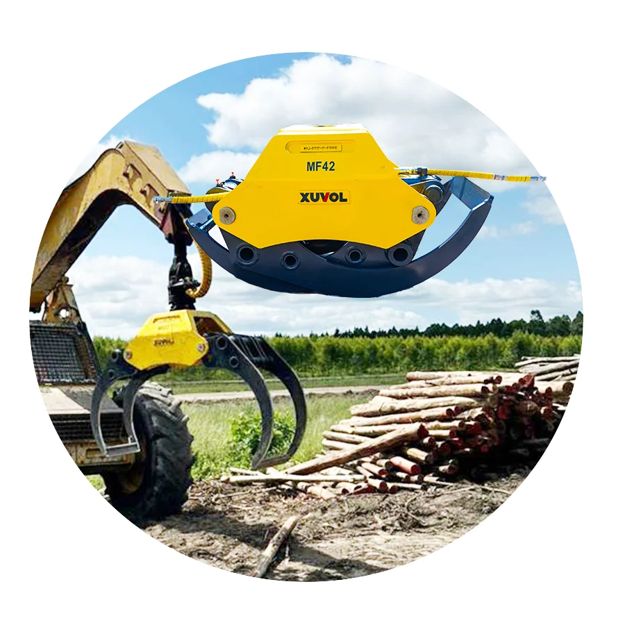 Crane Hydraulic Timber Loader Grapple Attachment Crane Hydraulic Timber ...