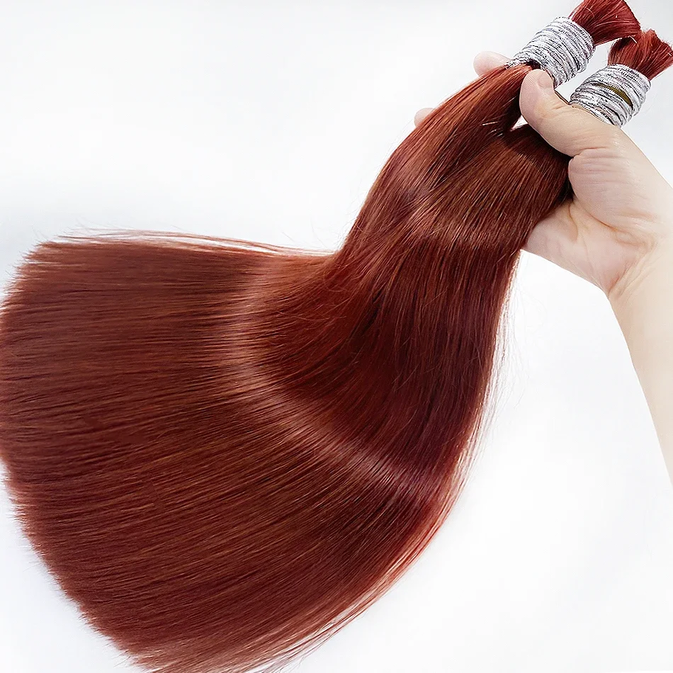 Virgin Human Hair Bulk til fletning Extensiones Cabelo Humano_voghion.com