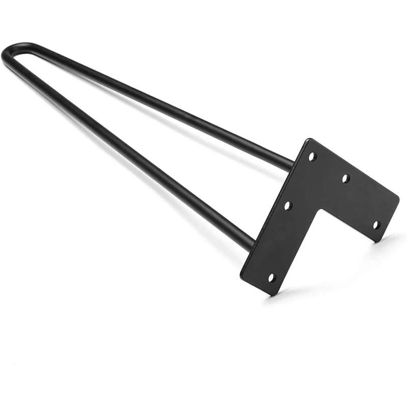 02.012 Wholesale Hairpin Legs Iron Furniture 23 Rod Black Hairpin