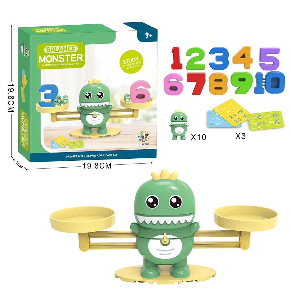 Dinosaur Balance Counting Cool Math Games - Buy Math Games For Kids Early  Education,Math Game Stem Educational Toys Product on Alibaba.com
