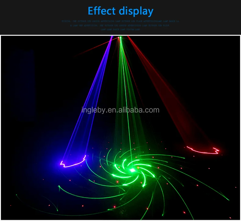 Rgb Full Colors Two Heads Dj Equipment Party Light Beam Laser Disco