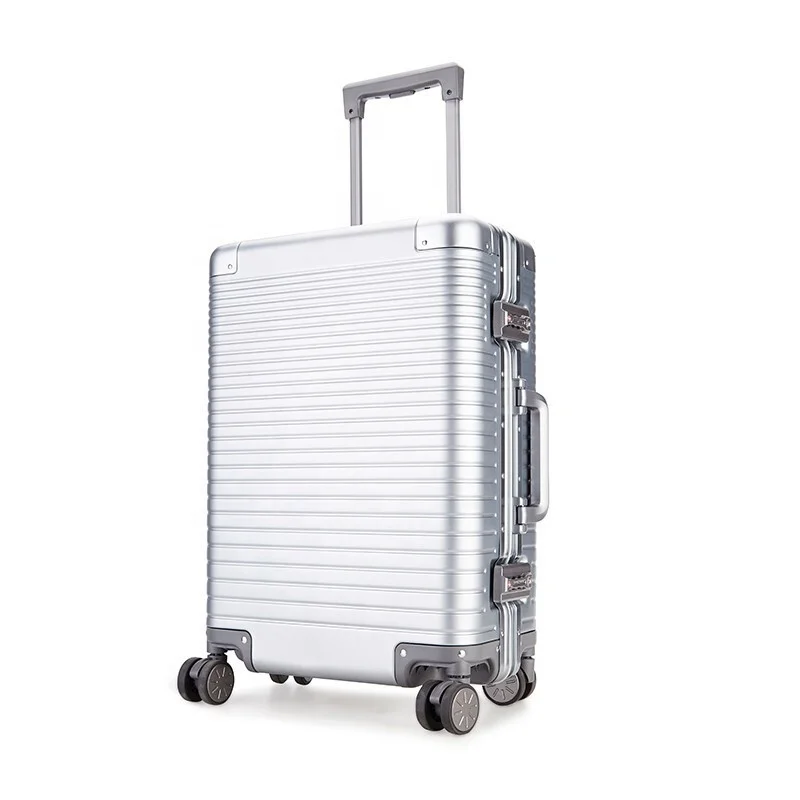 All Aluminum Alloy Classic Trolley Luggage Hard 20 Inch Easy to
