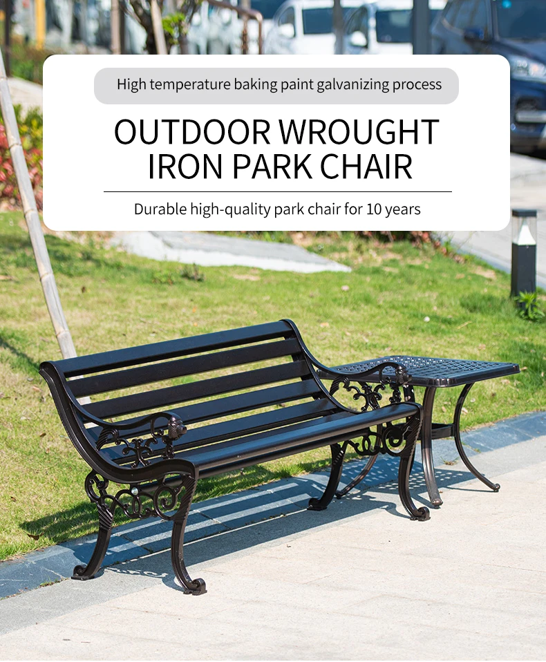 product wholesale high quality aluminum alloy manufacturing park bench outdoor bench-59