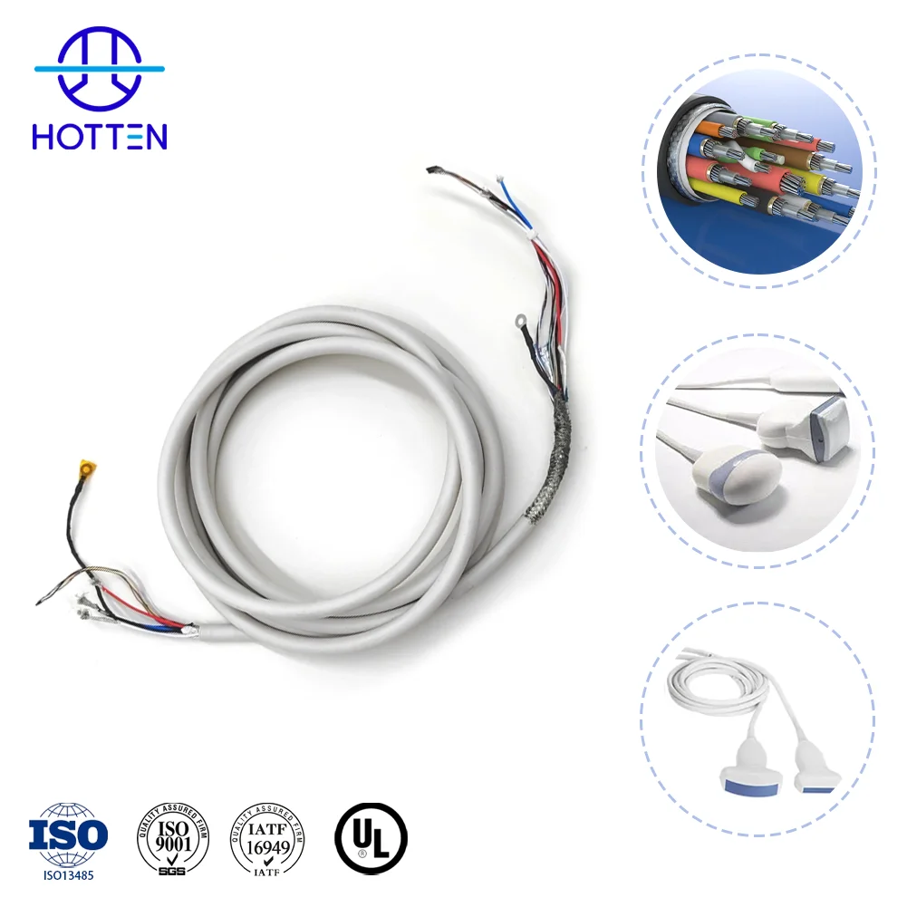 14 Core 4.2mm Silicone Medical Fetal Monitor Cable with Tinned Copper Conductors