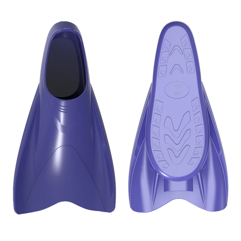 Professional Portable Short Fins Silicone Swimming Mermaid Fin Foot Flipper Training