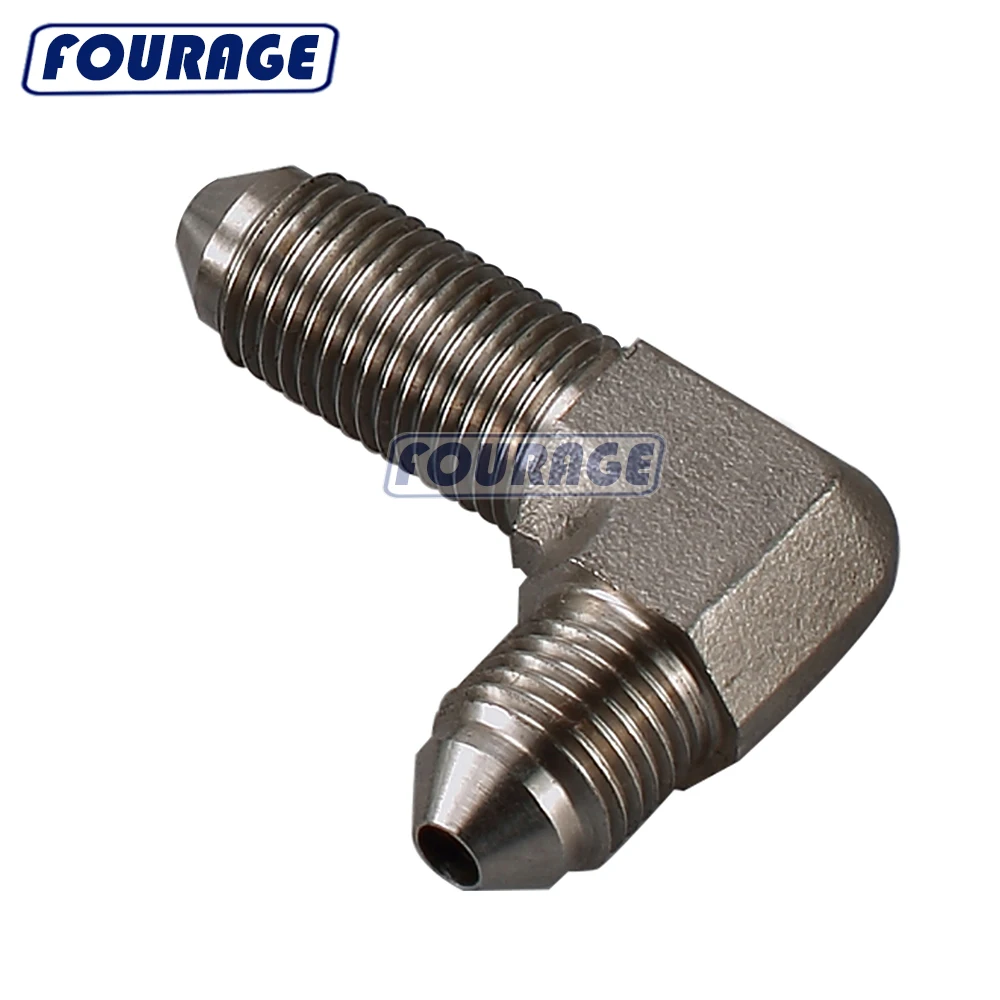Brake Hose 24" 3AN Straight To 3AN 90 Degree Female Braided Stainless Ptfe Lined Each Aerfbpa0039 24