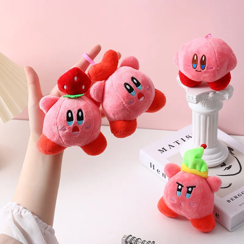 Cute Star Kirby Stuffed Plush Toy Cartoon Kirbys Figure Key Chain ...