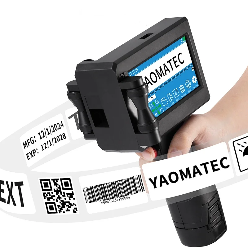 Yaomatec S1730 Handheld Inkjet Printer - Versatile & Durable