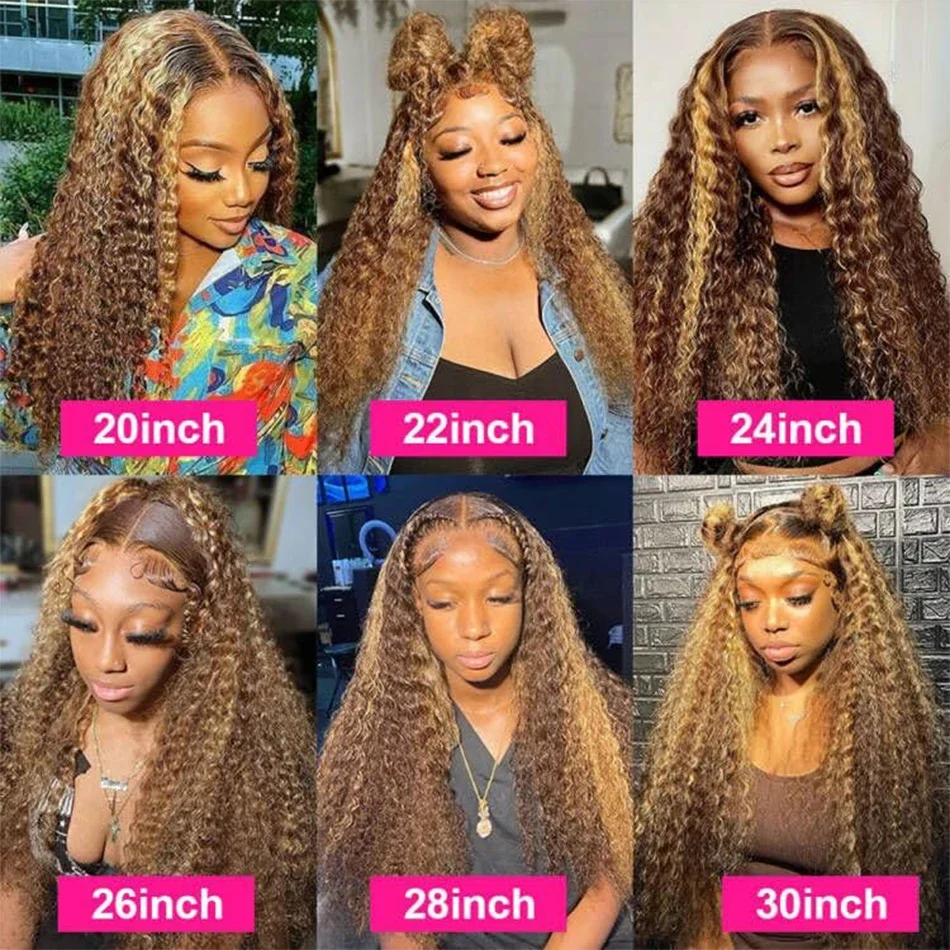 Parrucca lace front deep wave highlight capelli veri bionda_voghion.com