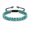 5- blue turquoise bracelet