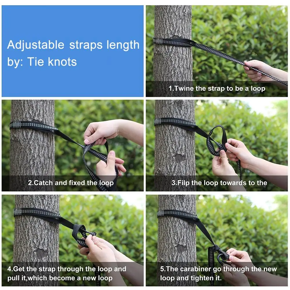 Самый мягкий нейлоновый портативный гамак для кемпинга