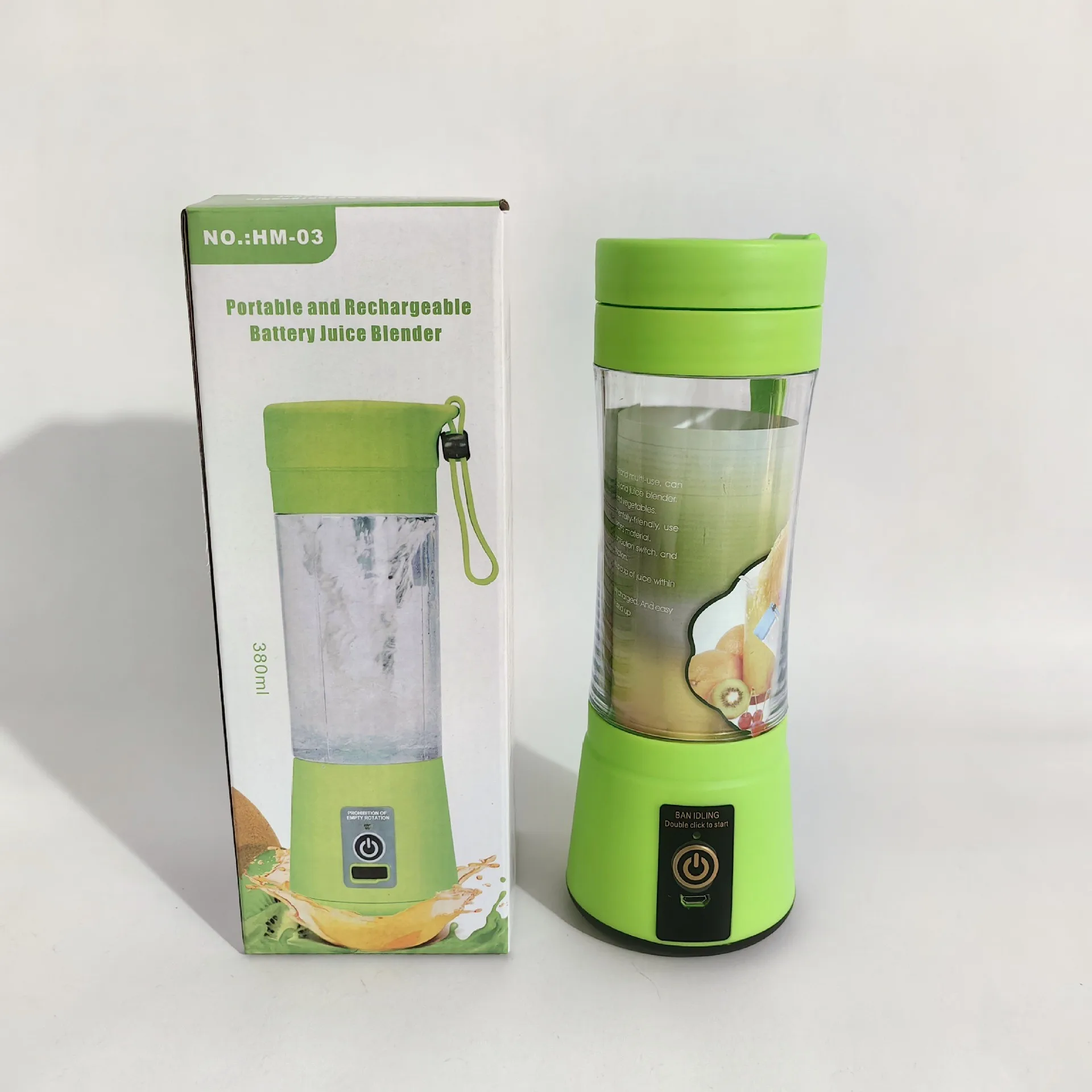 Rechargeable Juicer Extractor Machine Mini Blender High Quality Juicer Bottle Plastic with 380ML Capacity