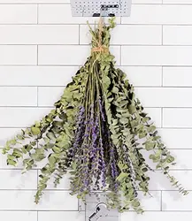Mazzo di piante di eucalipto fresco per la doccia (S–XL), mazzo da appendere al bagno per aromaterapia e vapore termale, profumo di menta fresca, regalo di fiori naturali per la doccia