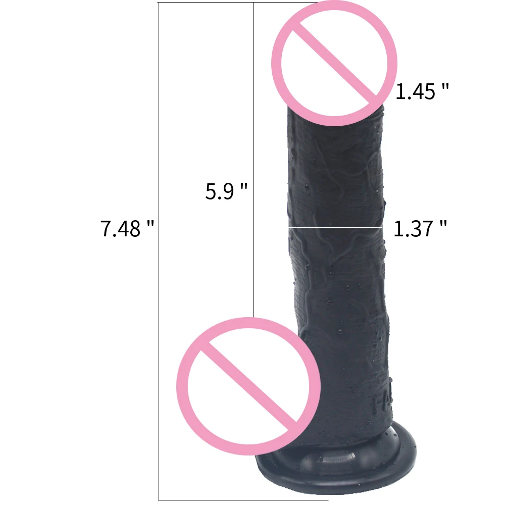 FAAK 3.5 cm Diameter Small Dildo Silicone Cock with Suction Cup pink Golden Black Color Cock Realistic Dildo Anal Plug Sex Toys