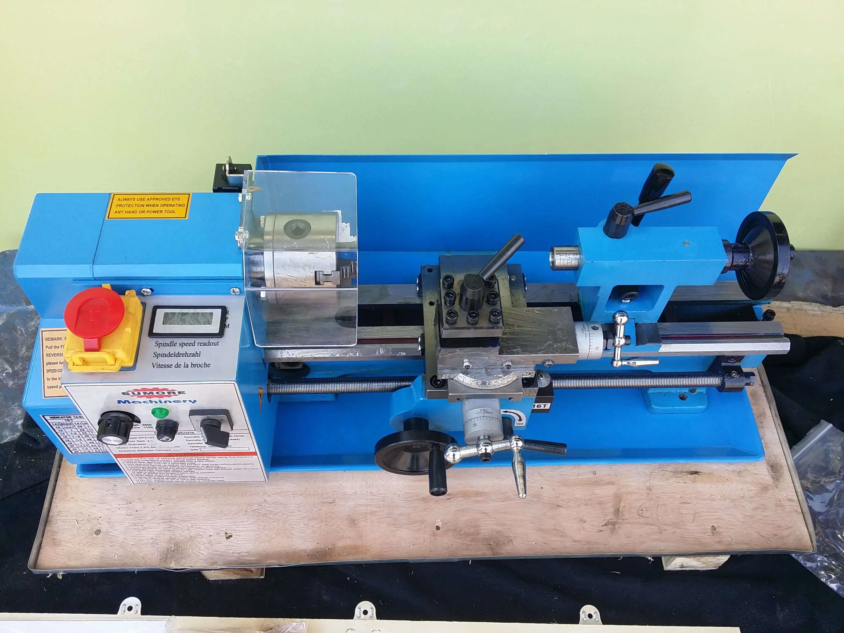 Small Mini Type Desktop Lathe Machine Mini Metal Bench Lathe for Sale SP2102