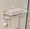 Beech white 60 long folding towel rack