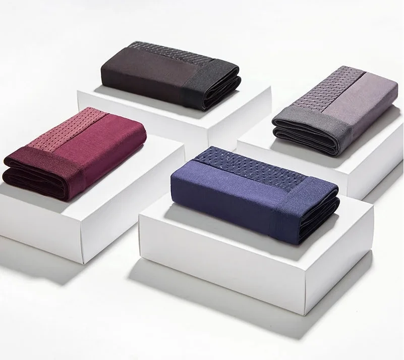 Latest Design Men Ice Silk Cooling Mesh Boxer Shorts Underwear Men Breathable Boxers