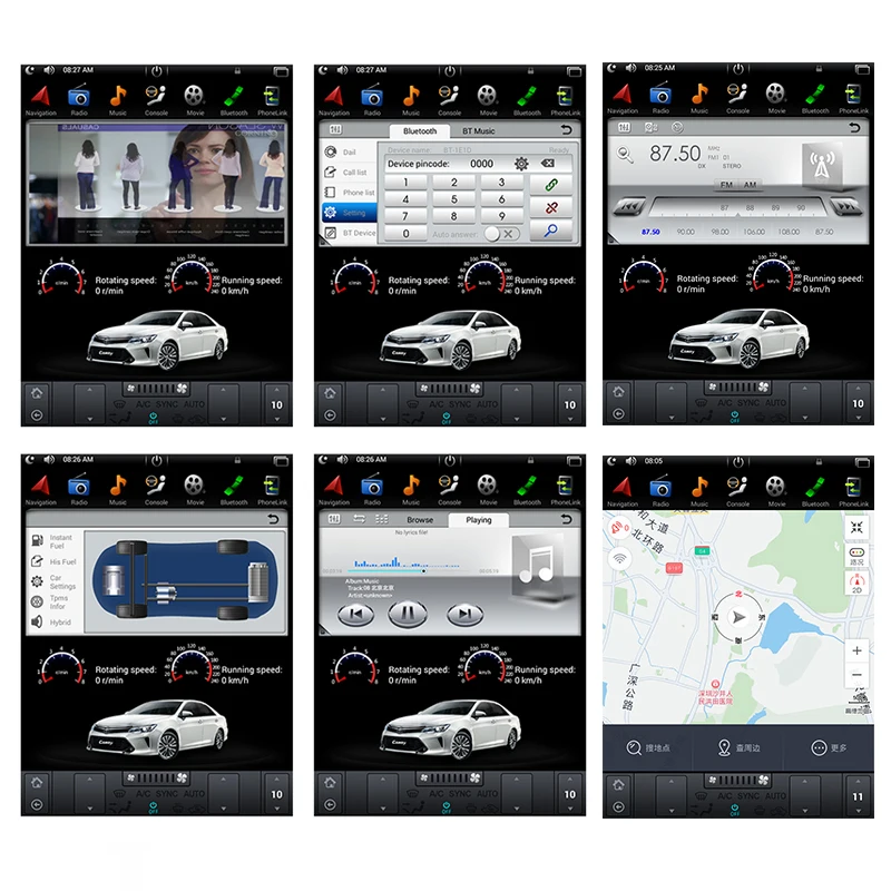 Tesla Model Auto Parts Android Car Dvd Player With GPS BT for ISUZU Dmax D-MAX V-Cross 2012- Auto A/C Car Radio Stereo