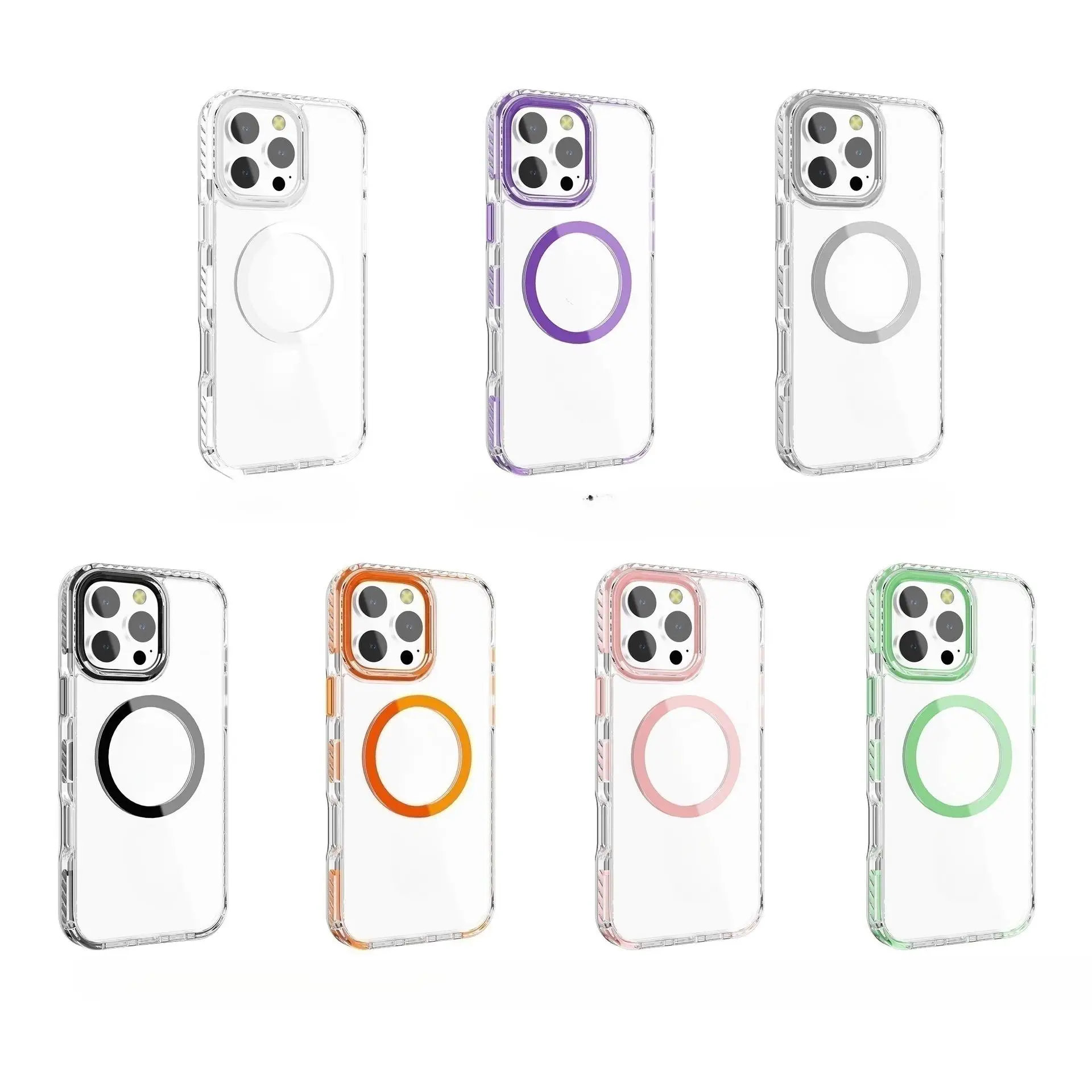 Transparent Clear Cases For Iphone 16 Pro Max Shockproof Mobile Phone Luxury Bulk Wholesale Myc8201 Laudtec