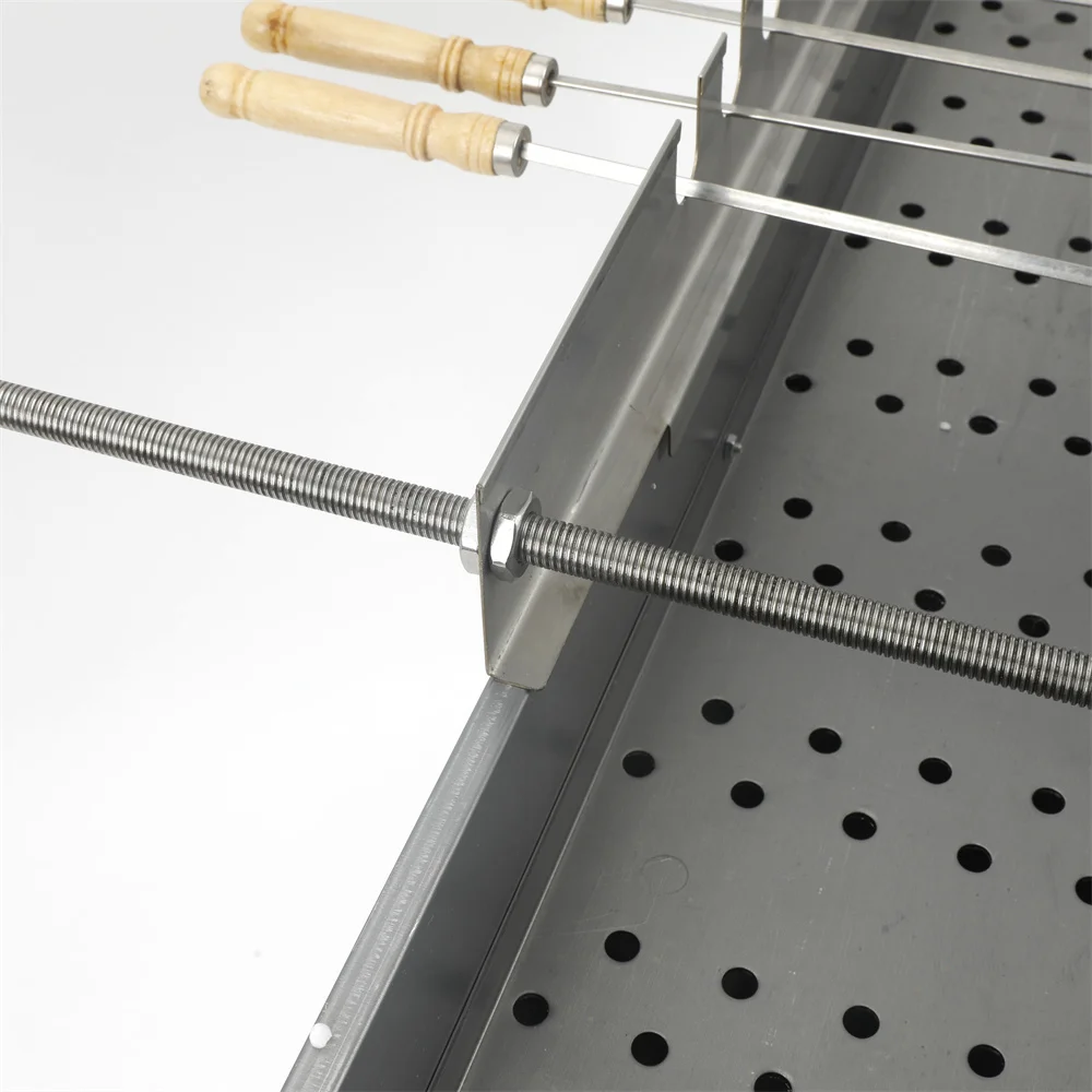 Holds 8 Skewers Compact 5V DC Motor Rotisserie Camping Outdoor Electric Philippines Charcoal BBQ Grills
