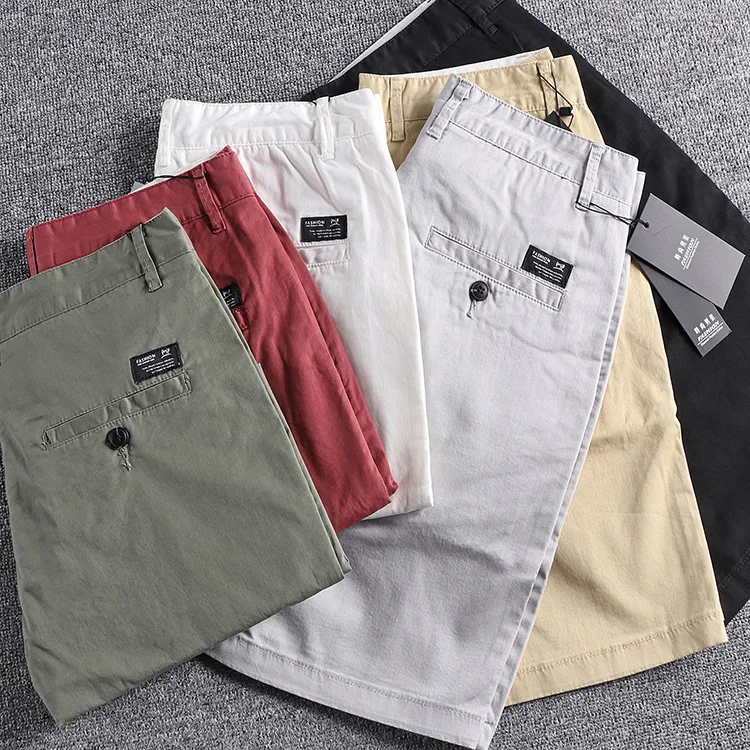 2022 Summer custom men's shorts Factory Wholesale cheap shorts men Khaki chino shorts men378_voghion.com