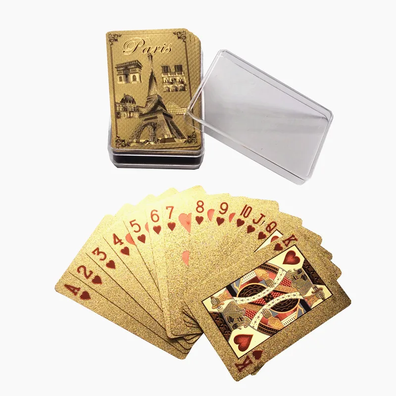 Best Quality Manufacturer Personalized PVC Plastic Waterproof Metal 24K  Golden Foil Poker Cards Custom 999.9 Gold Playing Cards - China 999.9 Gold  Playing Cards and Casino Bicycle Paper Plastic Playing Cards price